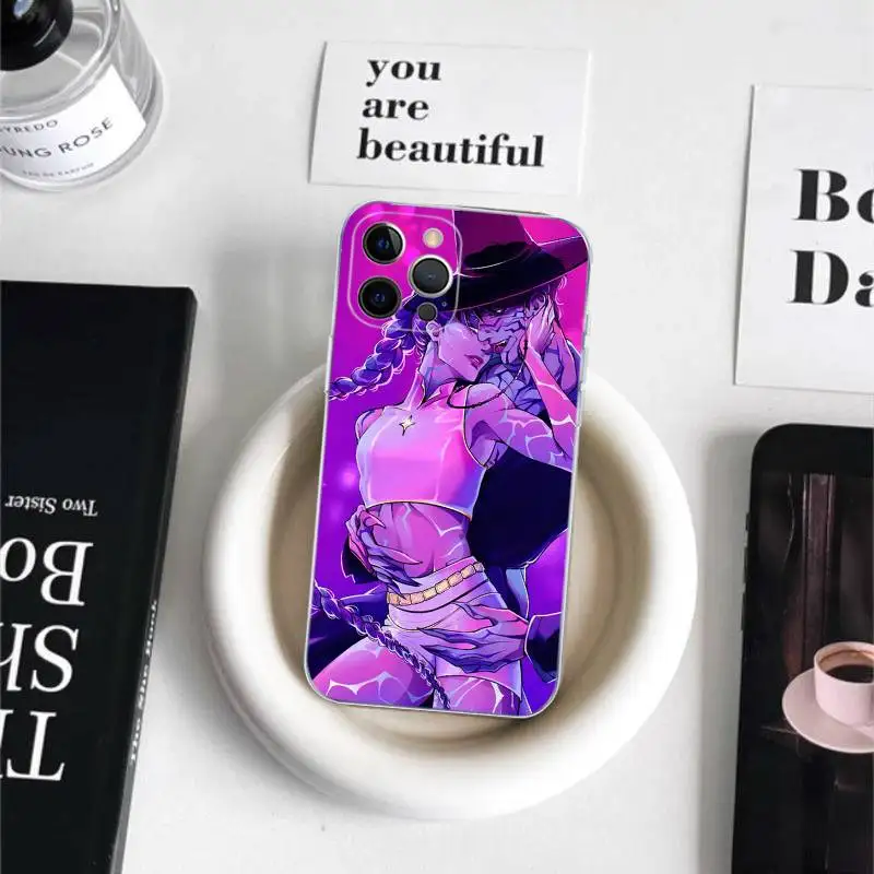 KPop Demon Hunters Jinu Phone Case for iPhone 17 16 15 8 7 6 6S Plus X SE XR XS 14 11 12 13 Mini Pro Max Mobile Case