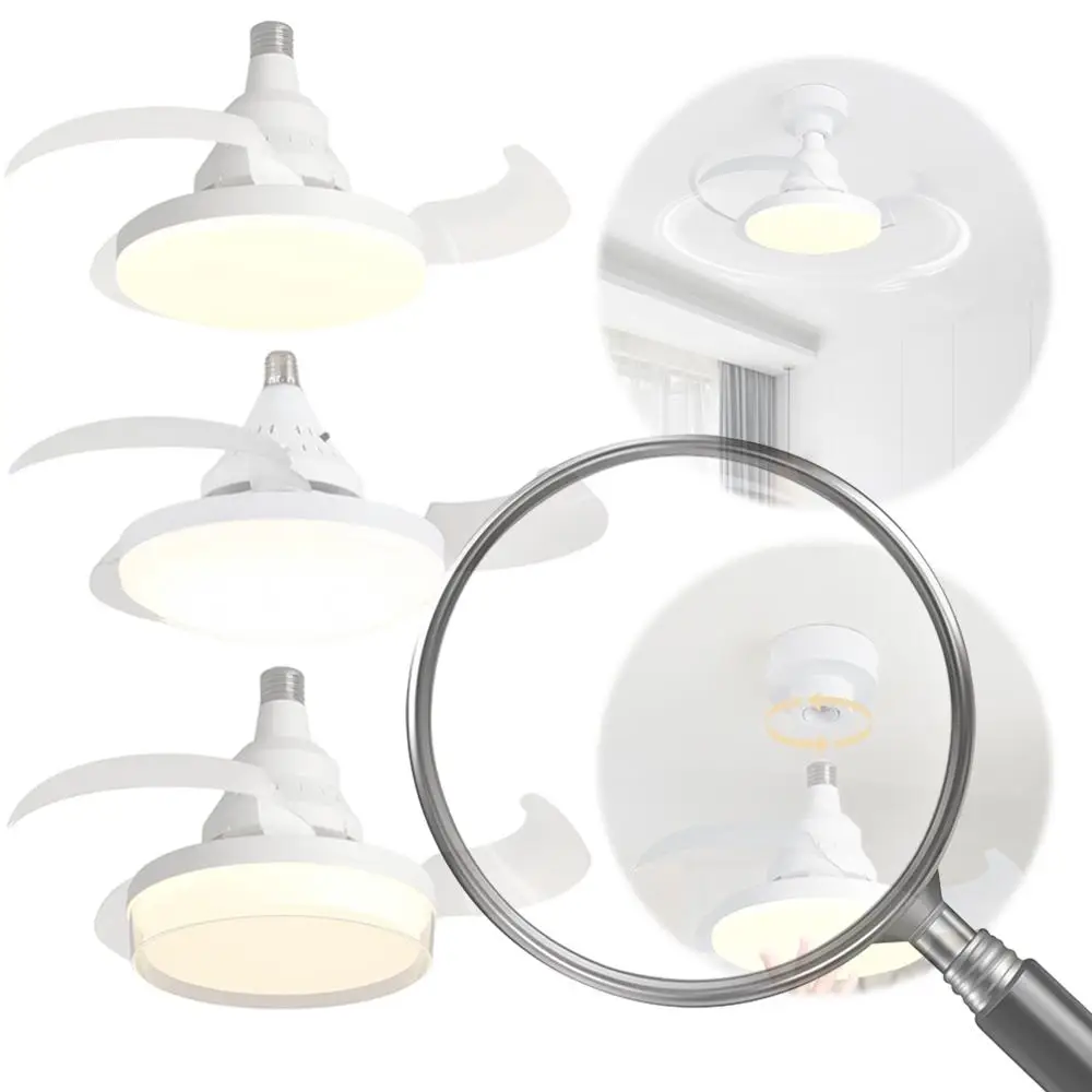 

Потолочный вентилятор с невидимыми лопастями, светодиодной подсветкой и пультом ДУ, бесшумный, 3 скорости, для столовой, спальни, гостиной