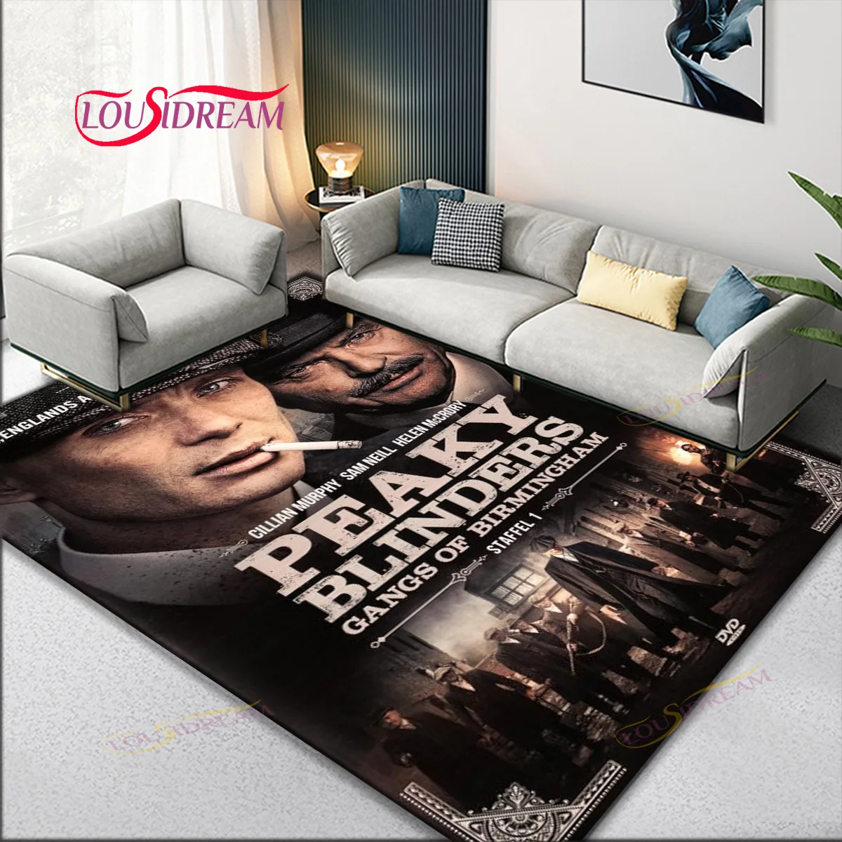 

3D P-Peaky Blinders Tommy Shelby Large Area Rugs Carpets for Living Room Decoration Bedroom Playing Doormat Decor Floor Mat Gift