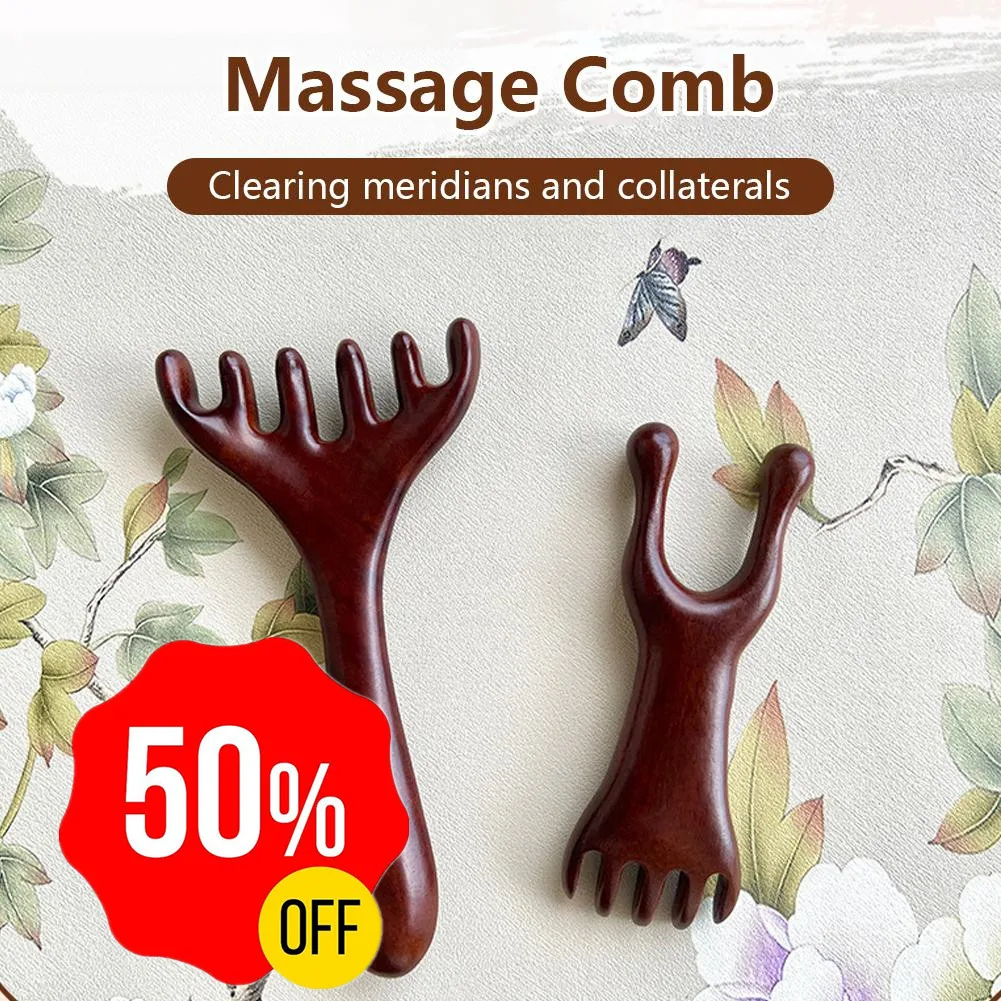 

Массажная расческа с меридианом тела, сандаловое дерево, рога оленя, широкие зубцы, иглоукалывание, помогает кровообращение, антистатические, гладкие волосы