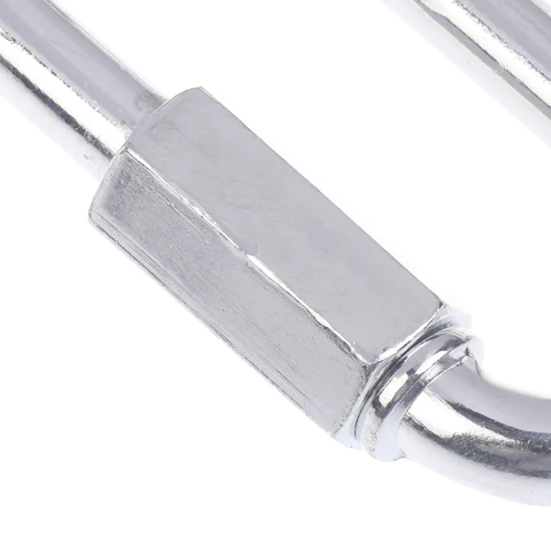 Safety Chain Hook M3.5/M4/M6/M8/M10 Stainless Steel Connecting Ring Quick Chain Link Track Mountaineering Carabiner Buckles