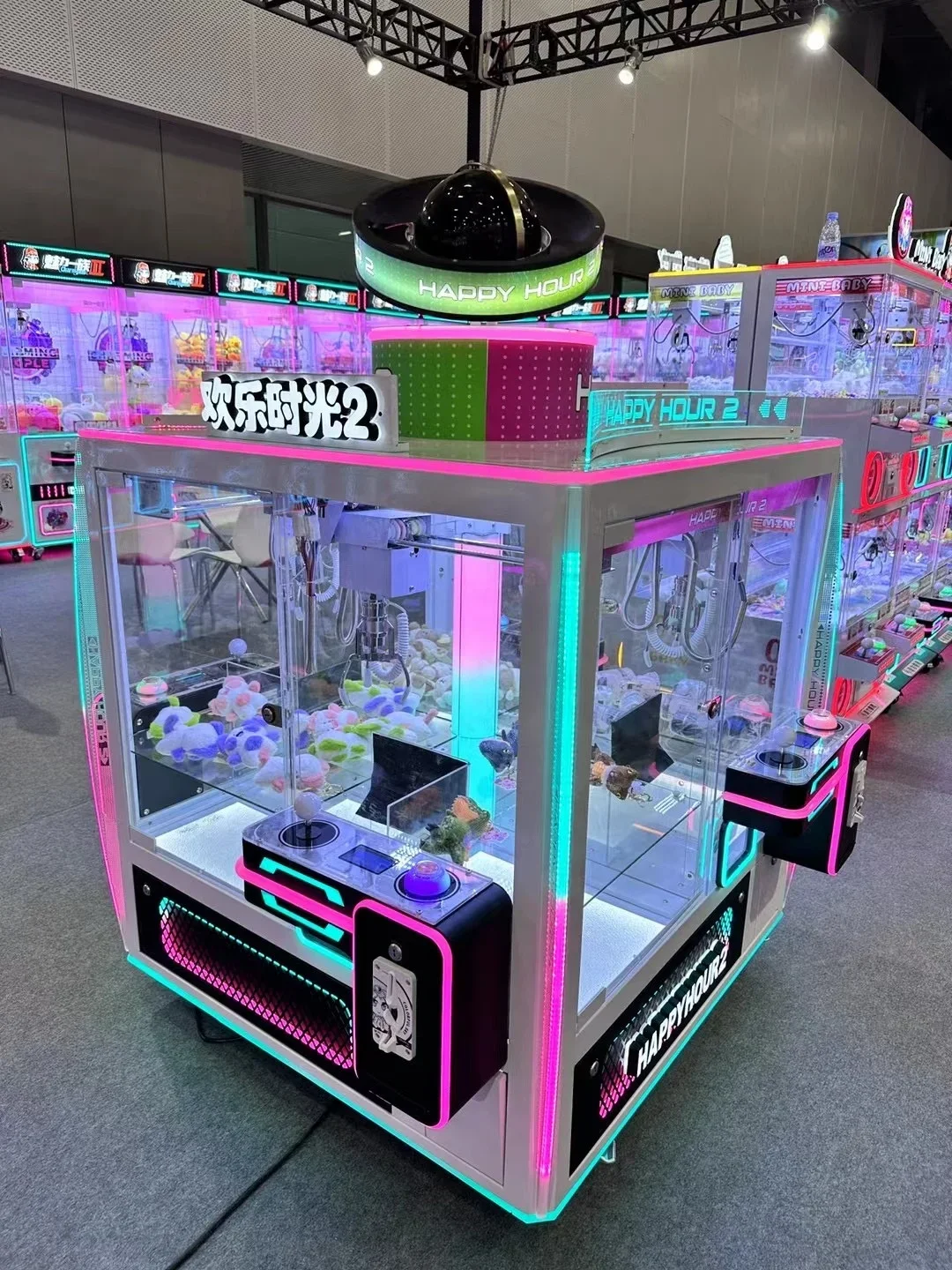 Nakajima doll machine Commercial Gift 4 People Coin Operated Catching Candy Machine Claw Crane Machine