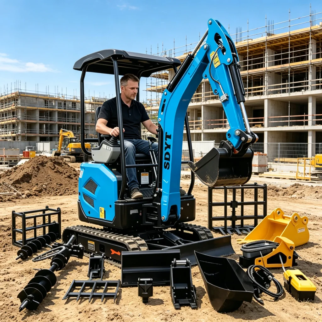 Compact Mini Excavator Machine Smooth Digging Performance Easy Maintenance Suitable For Construction And Landscaping