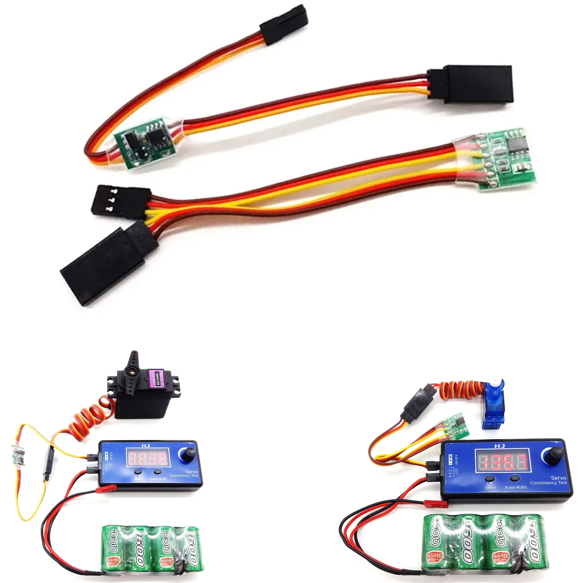 

Servo Inverter Signal 4-6V / 3.6V-24V Steering Gear Reverser Low/High Voltage For RC Servo Airplane V-tail