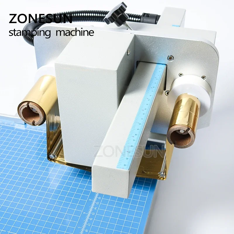 ZONESUN 8025 Hot Stamping Machine Digital press simulator Sheet Printer Plateless Hot Foil Printer Plastic leather