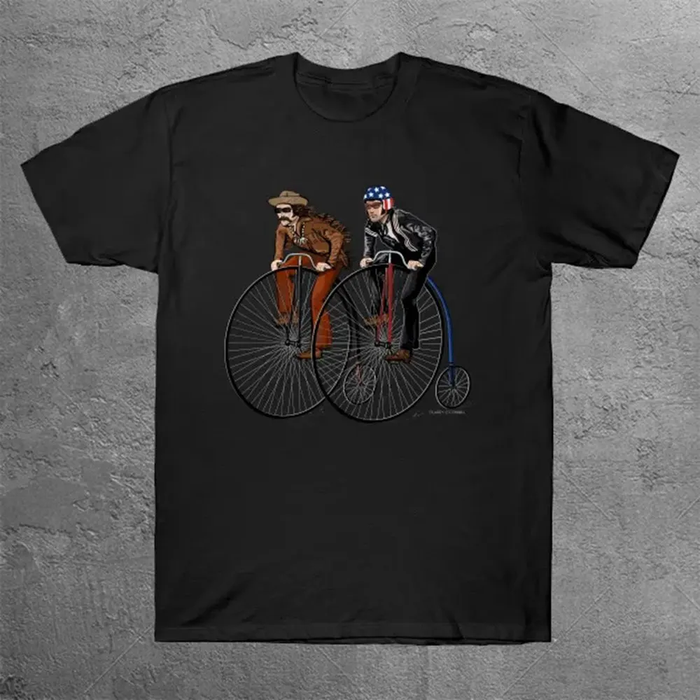 تي شيرت Not So Easy Rider تي شيرت رجالي برسومات كبيرة الحجم