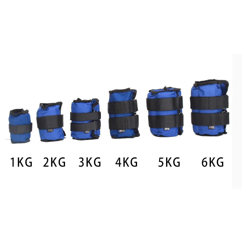 Adjustable weight sandbag Oxford Wrist Leg Ankle Weights Sand Filling Gym Wrist Straps Powerlifting Ankle Straps