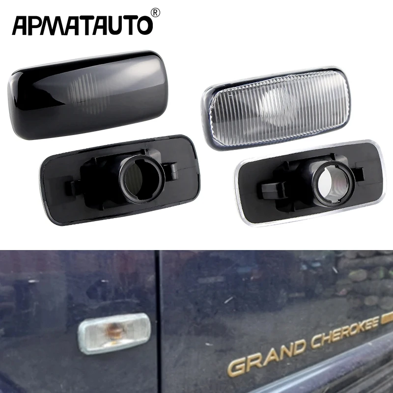 2x Car Side Marker Light Housing Cover for Jeep Dodge Chrysler Compass Commander Partiot Liberty 4806224AE 04806224AA 04806224AB