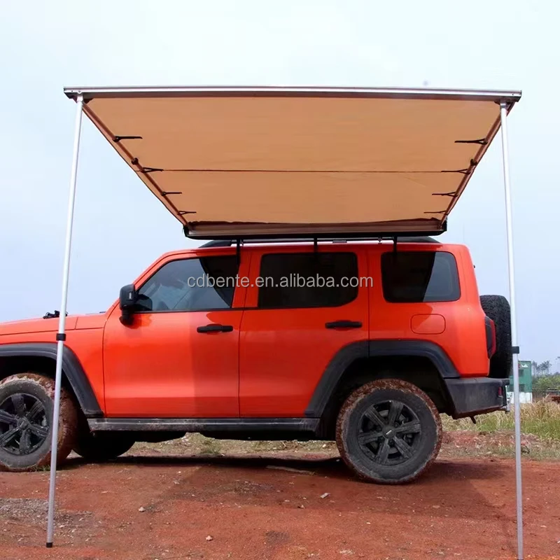 

Wholesale Shell Car Awning Rainproof Camping Retractable 4x4 Camping Car Awning Tent Car Roof Side Awning Canopy
