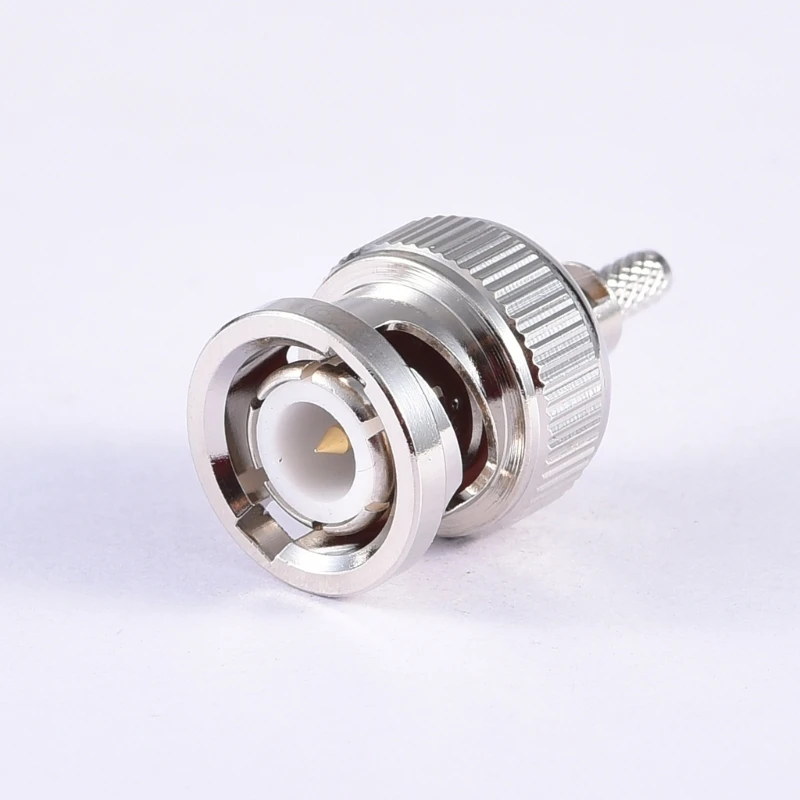 50ohm BNC Mannelijke Rechte Crimp Attachment Radiofrequentie Coaxiale Connector voor RG316 RG174 Kabel BNC-C-J1.5