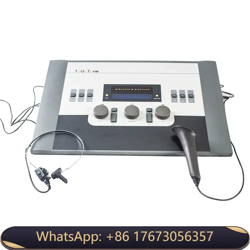 Professional Hearing Tester Pure Tone Audiology Audiometer With Headphone Microphonics