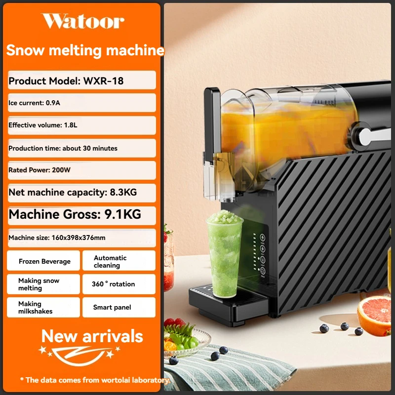 Snow Melting Machine Small Household Cold Drink Slush Machine Milkshake Commercial Stall Ice Sand Snow Cold Drink Machine