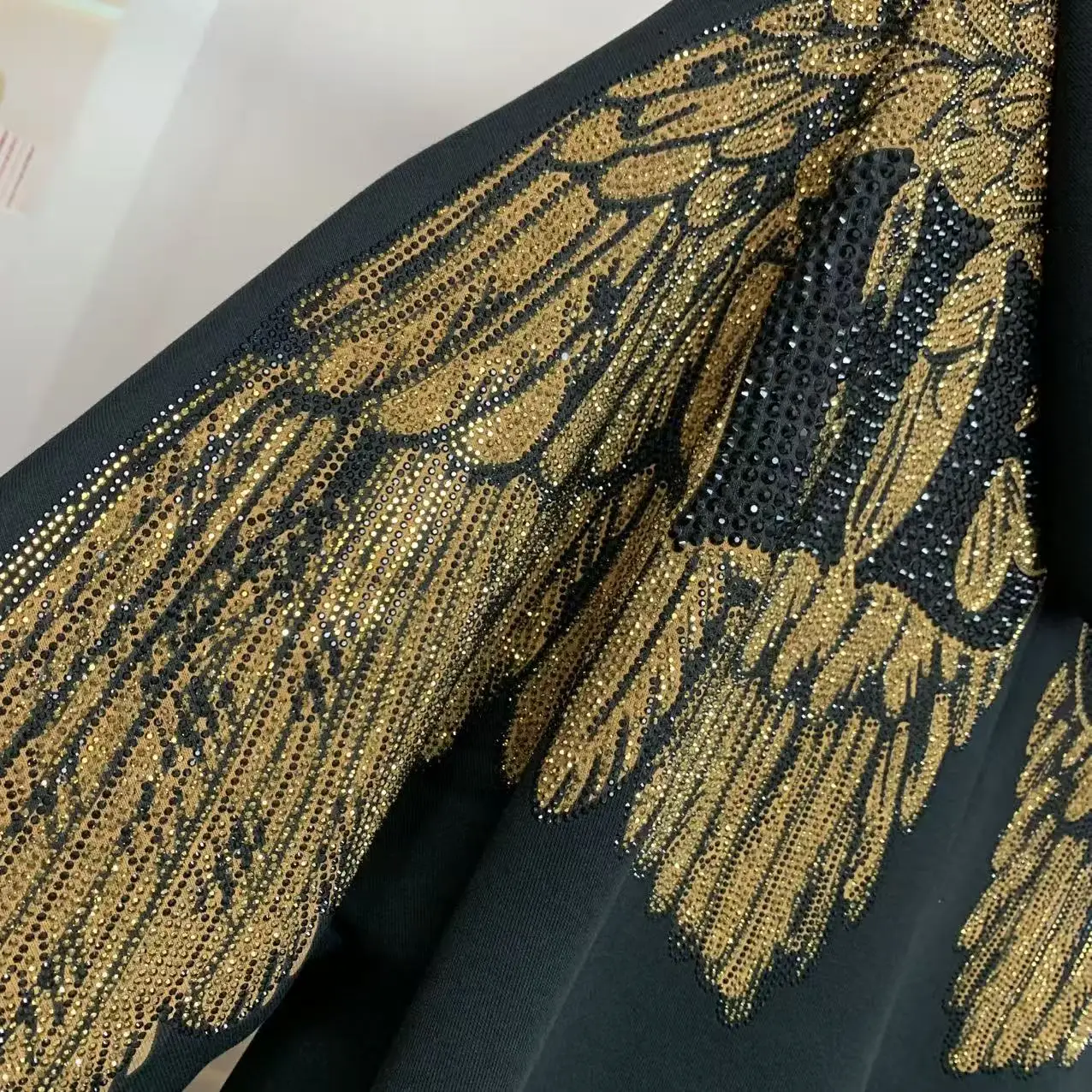 الخريف الشتاء الصوف أجنحة الماس الكامل الكرتون شخصية الراقية فضفاض هوديس موضة طويلة الأكمام البلوز سترة علوية #5