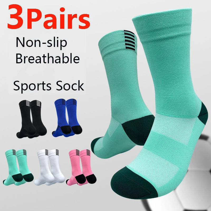 3 Pairs Professional Cycling Socks Men Women Compression Breathable Sports Socks MTB Bike Running Basketball Socks