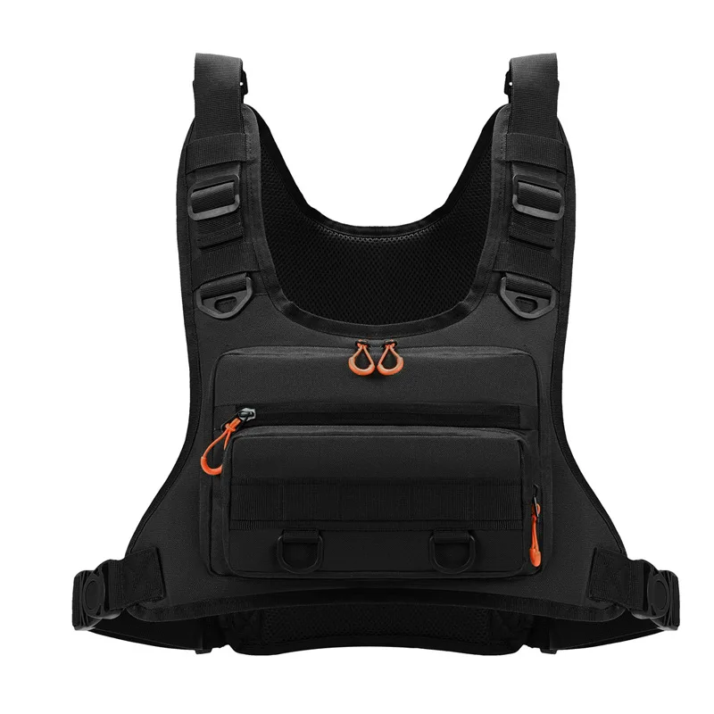 Outdoor Tactical Fishing Chest Bag Men Women Front Chest Rig Bag Running Cycling Camping Motorcycling Vest Backpack
