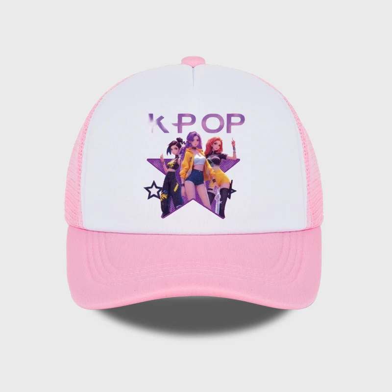 K-POP Girl Group Printed Mesh Cap, Breathable Summer Baseball Cap, Adjustable Unisex Sun Hat, Perfect for K-Pop Fans image 5