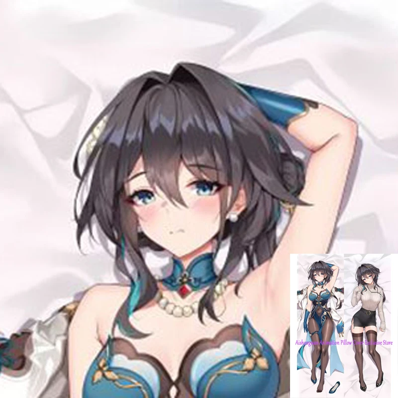

Dakimakura Anime Pillow Cover Ruan Mei Double Sided Print 2Way Bedding Festival Gifts Gifts