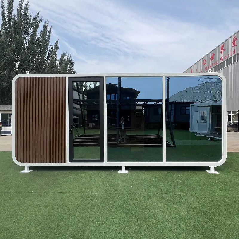 Apple Pod Modular Home Smart Capsule House 20ft 40ft Prefabricated Container House Customized Waterproof Windproof