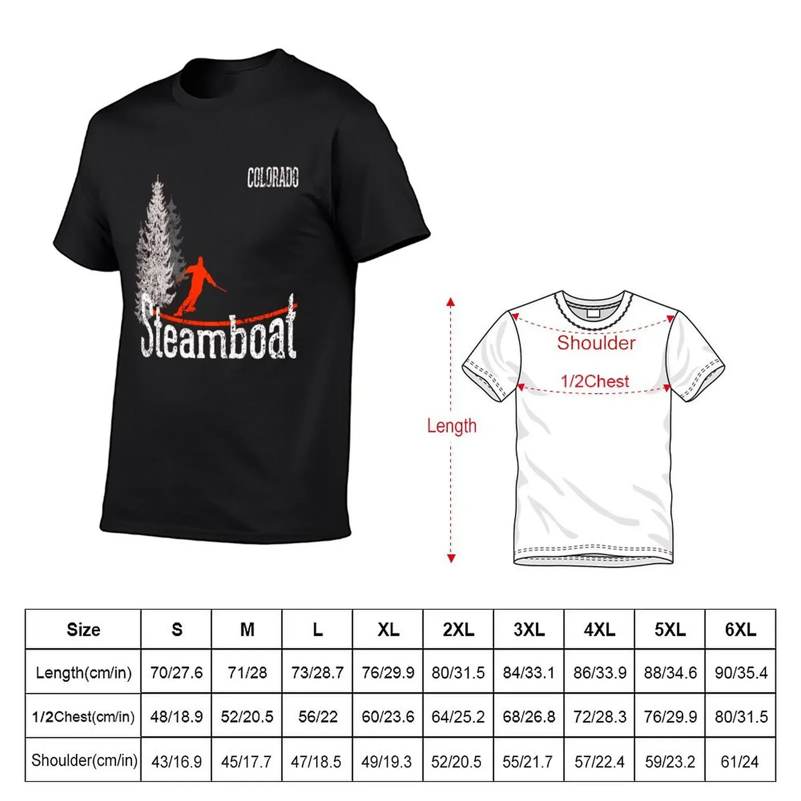 Colorado Steamboat T-Shirt summer top oversizeds summer clothes outfits for men