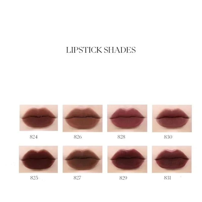 JOOCYEE lipstik cair Umber Velvet, lipstik cair edisi terbatas lapisan bibir lumpur mulut coklat Matte, Lipstik Non-Stick