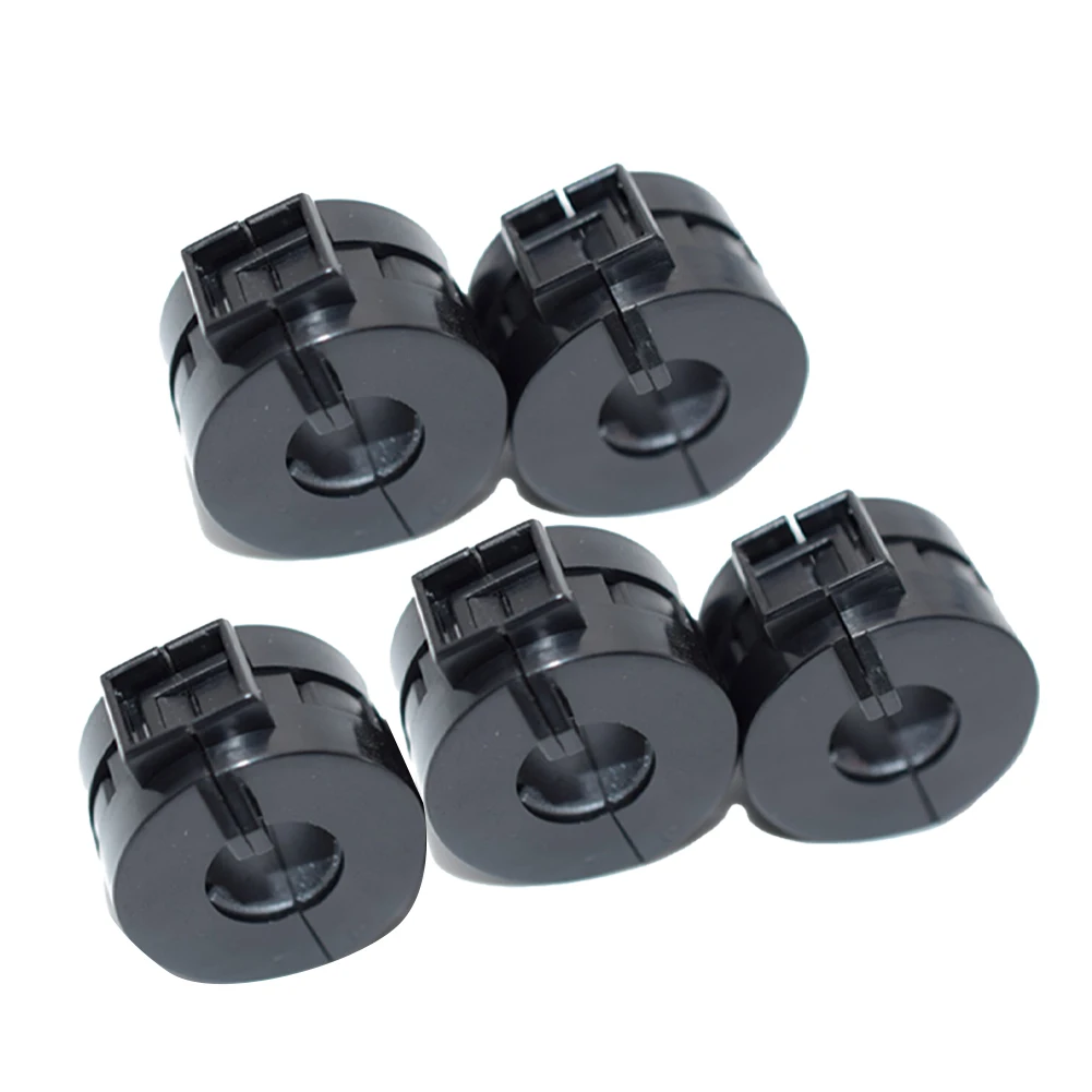 5pcs Ferrite Core Noise Filter Clips for Audio Power and Data Cables Reduces RFI Interference and Signal Distortion
