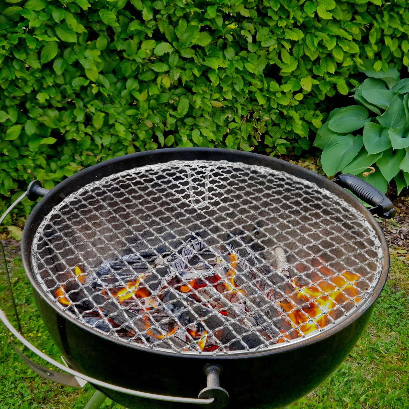 

Stainless Steel Round Charcoal Grill Rack Barbecue Cooking Grate for Indoor Outdoor Use Multi Function Steaming Cooling Wire