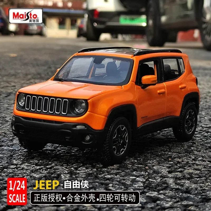 

Maisto 1:24 Jeep Renegade SUV Car High Simulation Metal Diecast Alloy Vehicle Model Toy Cars For Boys Gift B472