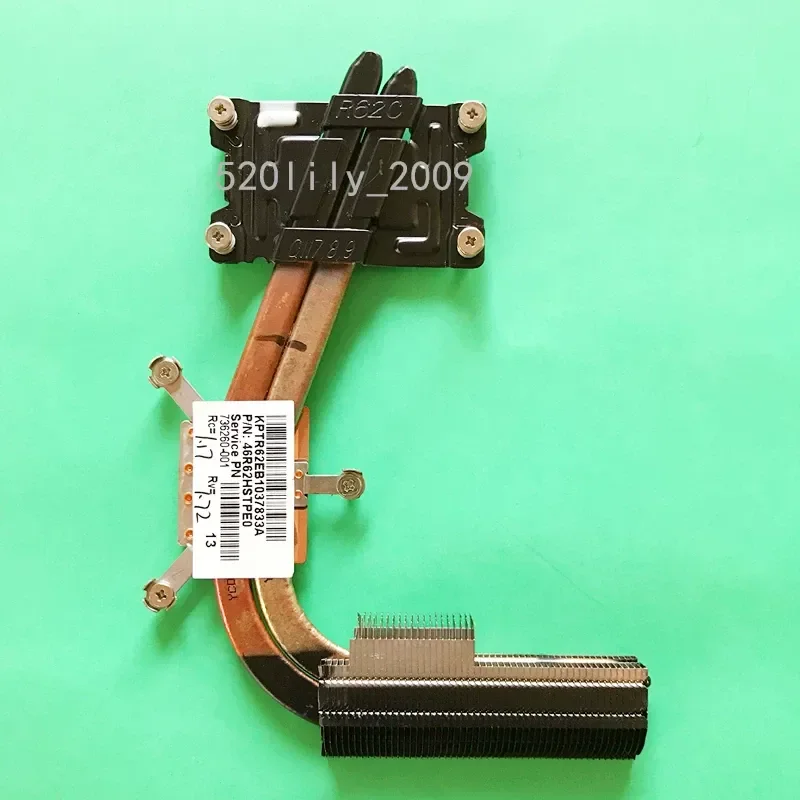 For HP TPN-Q117 Q118 Q119 Q120 Q121 Q122 CPU Cooling Fan Heatsink with Copper Heat Pipe Thermal Module Assembly Replacement