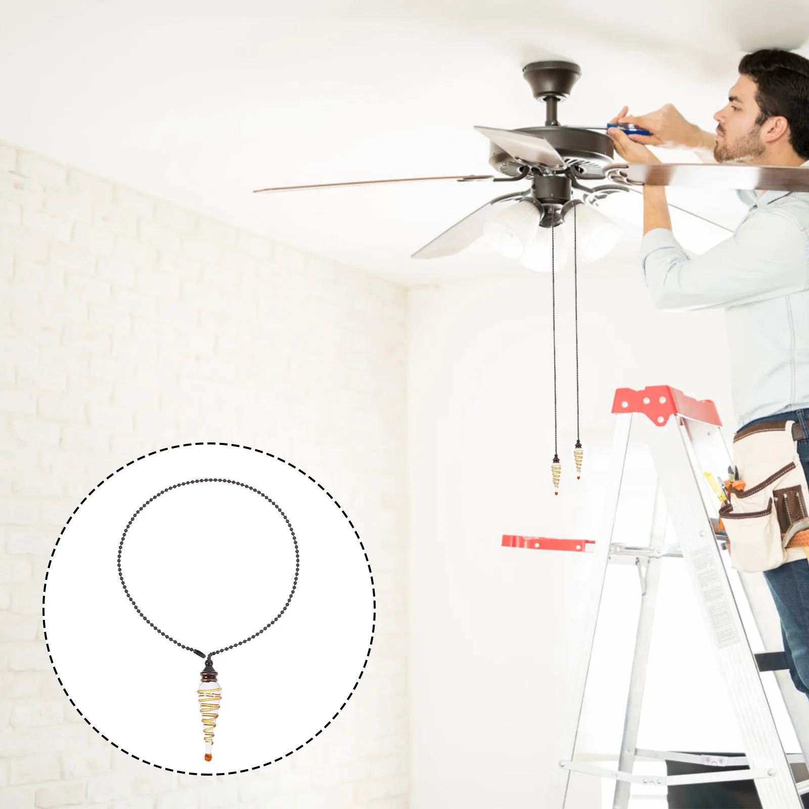 

1Pcs Pull Chain Classic Hanging Lamp Decoration Elegant Ceiling Chain Home Decor Decorative Lamp Pendants