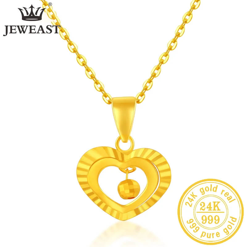 

JLZB 24K Pure Gold Pendant Real AU 999 Solid Gold Charm Beautiful Trendy Classic Party Fine Jewelry Hot Sell New 2023