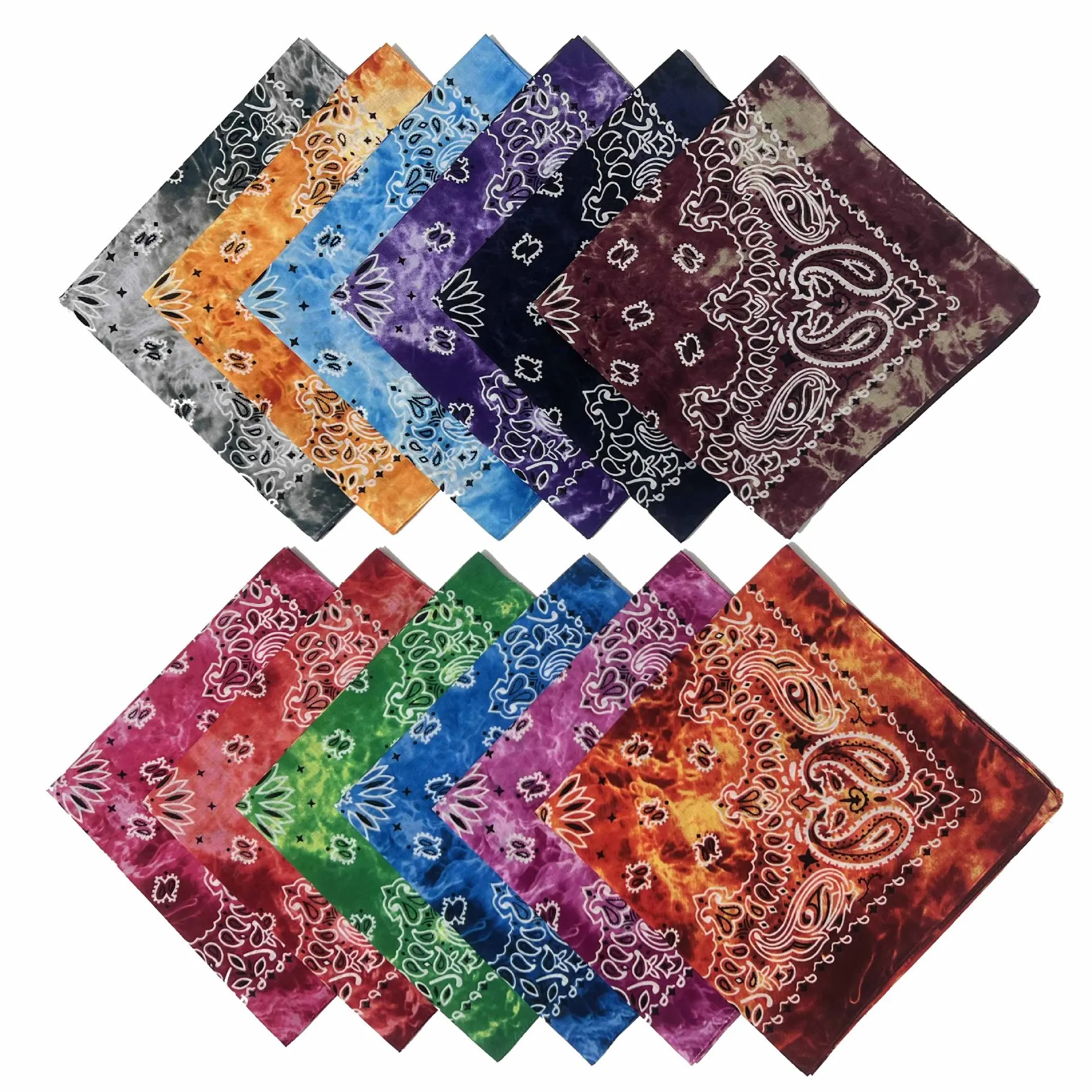 

Cotton Paisley Bandanna, Hiking Scarves, Durag Bandana, Running Scarf, Cycling Balaclava, BBOY Headwear, Hip Hop Bandana, Rapper