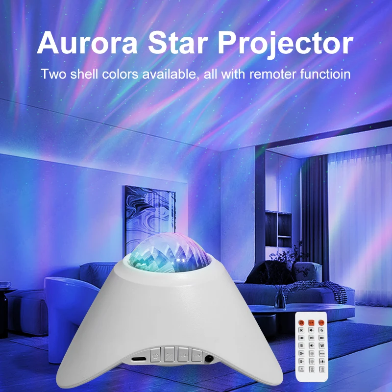 

Popular Northern Aurora Projector Starry Sky Night Light Baby Sleep Holiday Lamp Gift Party Bedroom Decor