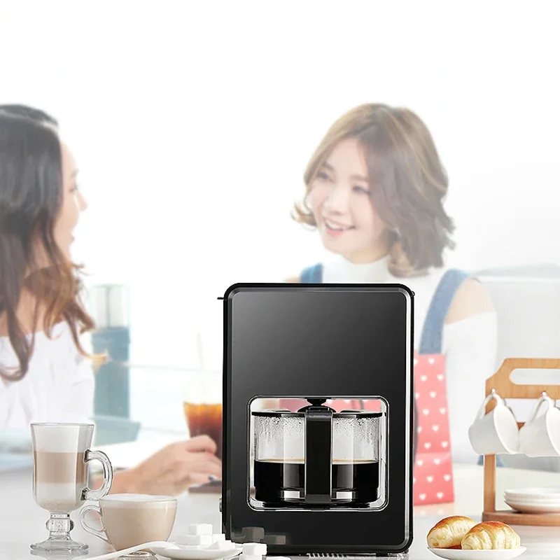 1.2L coffee machine fully automatic American drip coffee machine 900W coffee machine about 10 cups