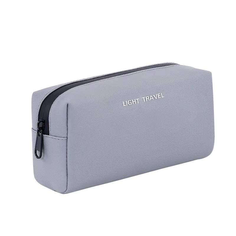 Waterproof Portable Travel Organizer Bag for Charger, Cables, Earphones - Large Capacity PU Leather Digital Accessories Pouch view 5