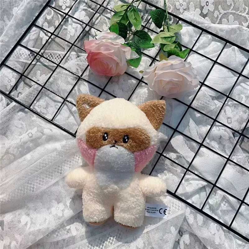 17CM New Lovely Rickey Cartoon Rabbit Dog Chicken Plush Figure Display