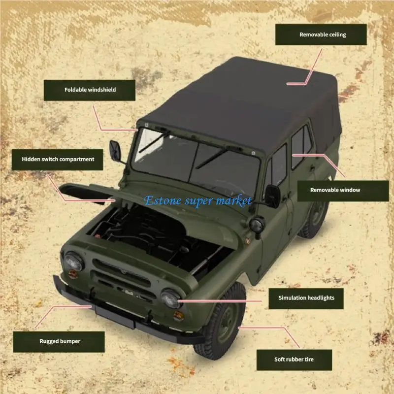 

090B 1/10 Electric Crawler Remote Control Crawler for Exciting Racings Scenarios