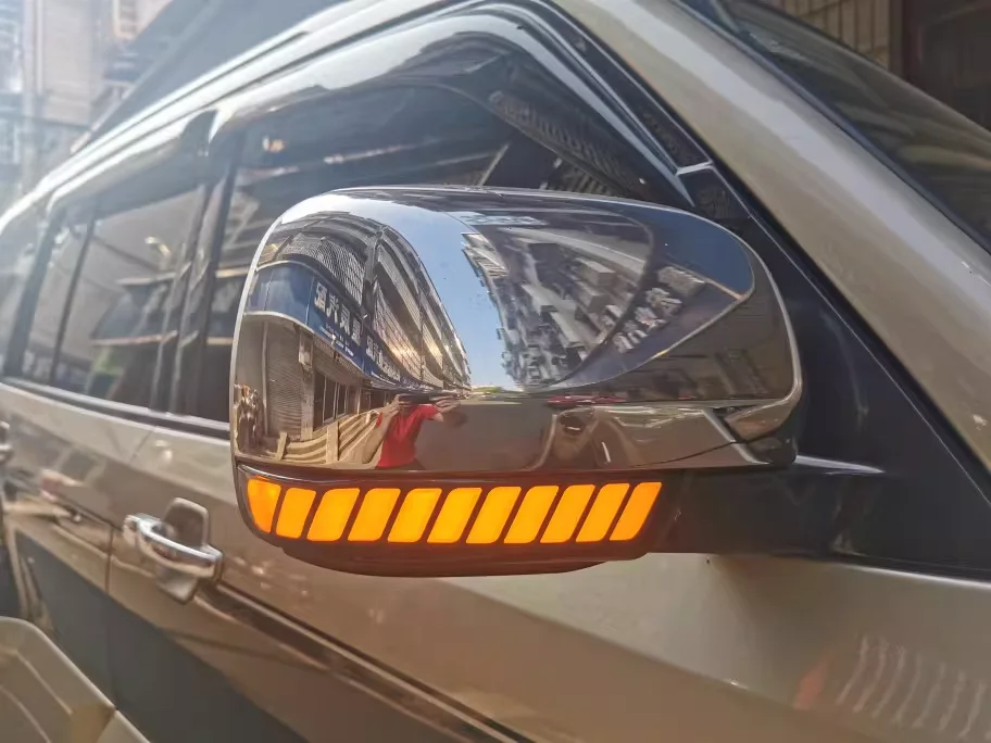 Suitable For Mitsubishi Pajero Montero V93V95V97V87 Rearview Mirror Turn Signal LED Running Water Modified And Upgraded Model