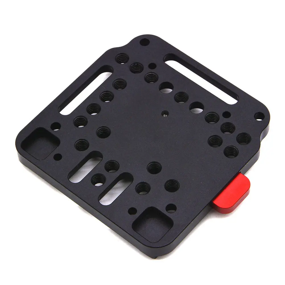 

Алюминиевая быстросъемная пластина-адаптер с красной кнопкой для различных резьбовых отверстий