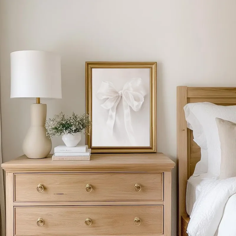 خمر Coquette الوردي فراشة القوس الأبيض سوان زهرة Feild المشارك حائط لوح رسم الفن صور ديكور المنزل فتاة الحضانة #4