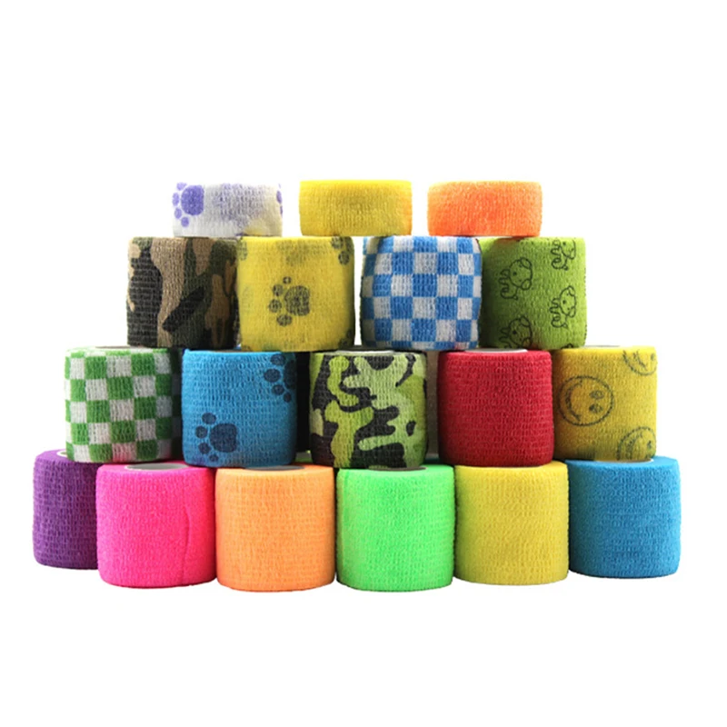 

12Pcs Disposable Bandage Tattoo Sport Wrap Tape Self Adhesive Elastic Bandage Tape Tattoo Permanent Makeup Accessories