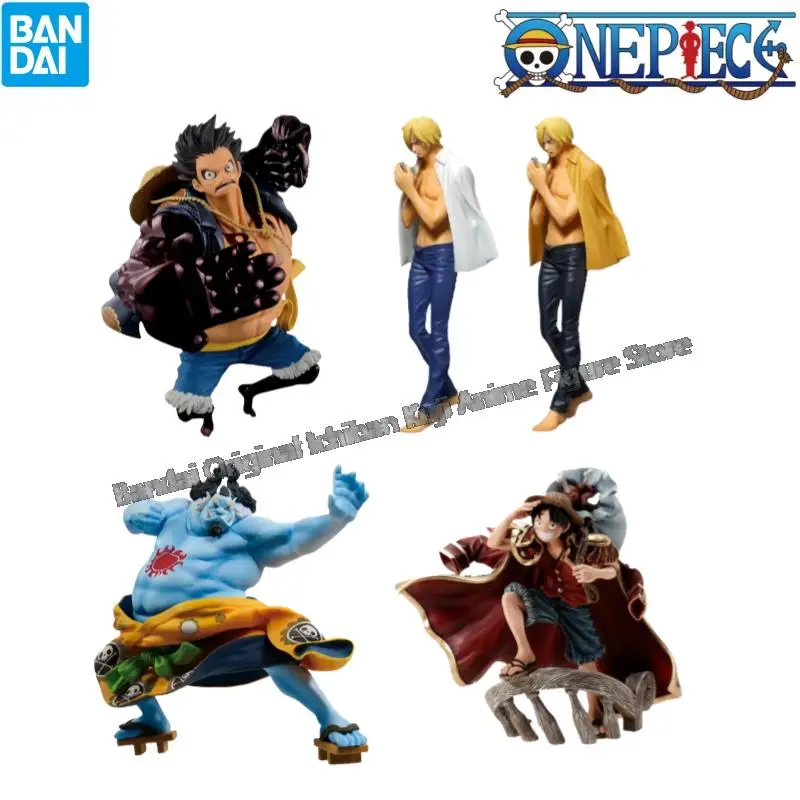 

In Stock Bandai Original Box Garage Kit One Piece Monkey D Luffy Sanji Jinbe Anime Characters Collectible Action Figure Statue