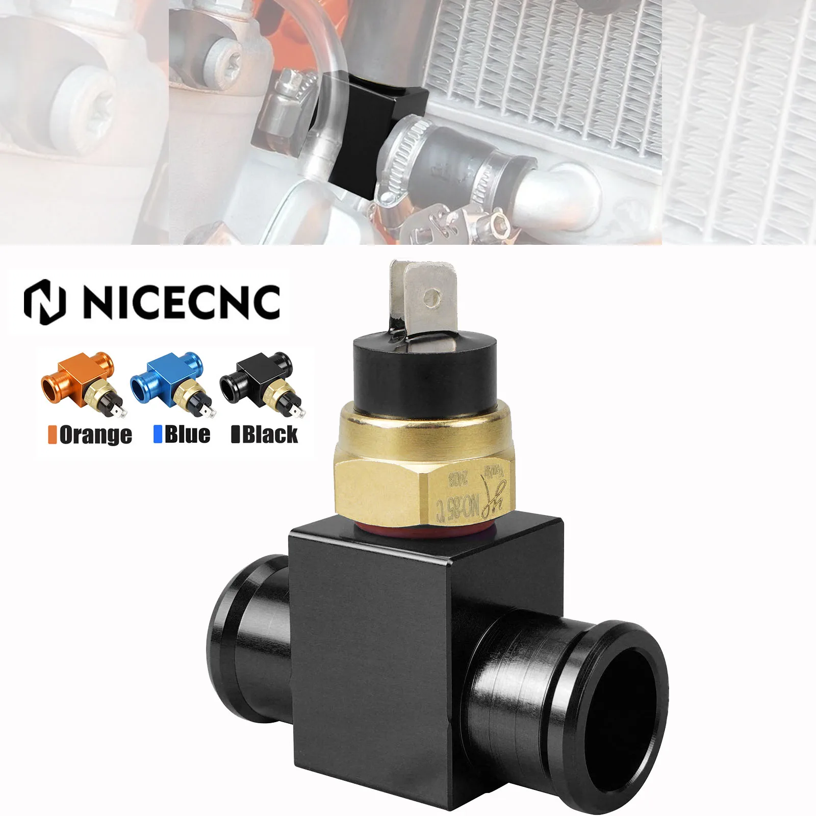 NICECNC para KTM MX Dirt Bike ENDURO HUSQVARNA GASGAS BETA M14x1,5mm Sensor de temperatura térmica Universal para motocicleta 83 °   - 77 °