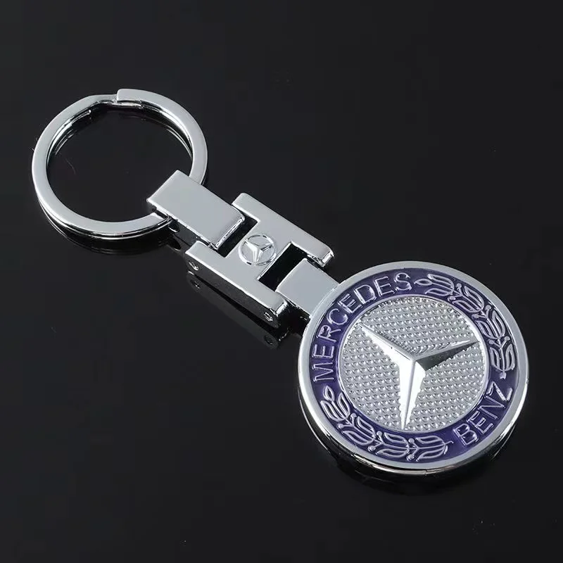 Car Keychain Key Chain Auto Emblem Key Ring For Mercedes Benz AMG Smart GLC Brabus W204 W205 W124 C200L W108 W168 C E GLA GLC
