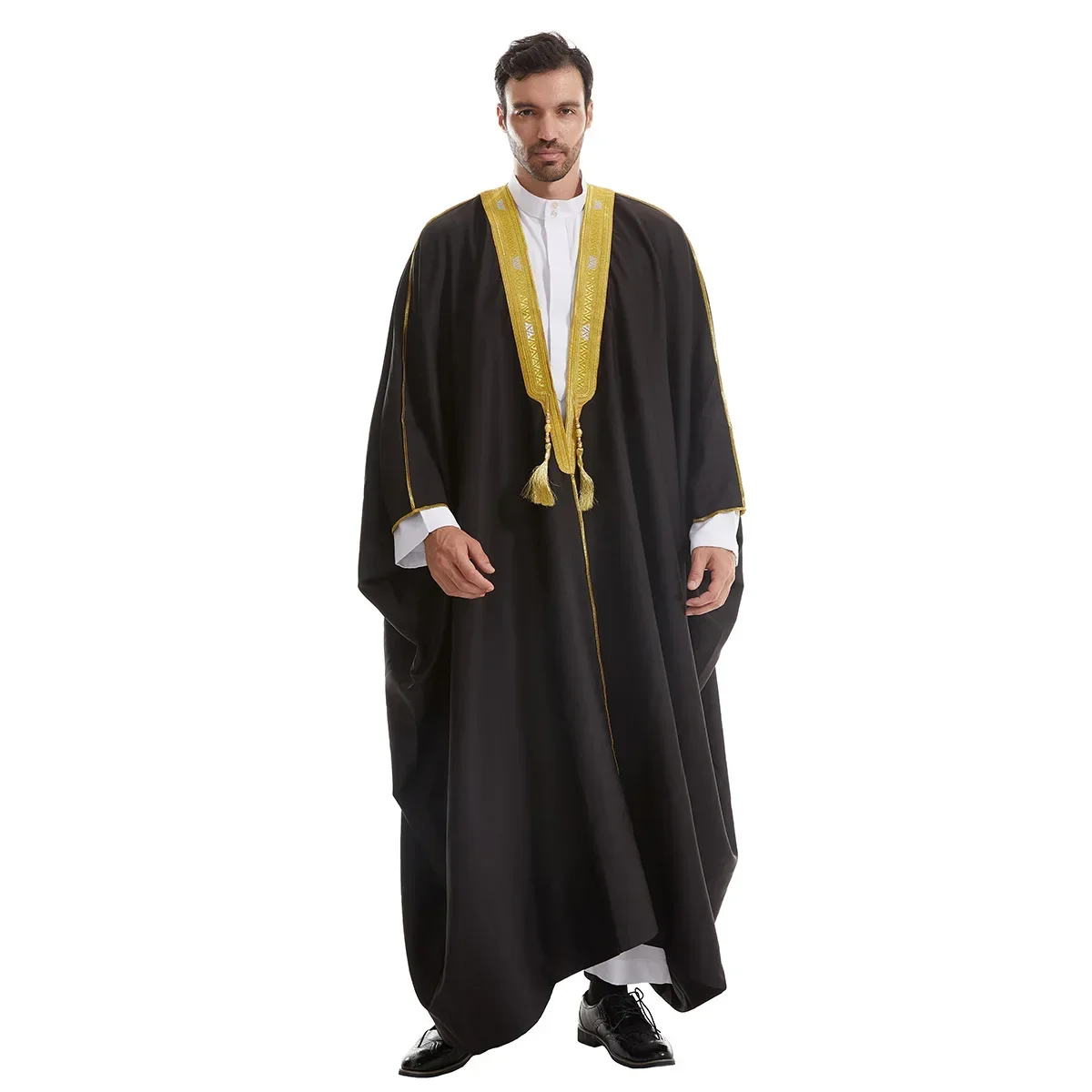 Ramadan Eid Djellaba Muslim Men Kimono Cardigan Arabic Robe Jubba Thobe Islam Clothing Turkey Kaftan Dubai Abaya Dress Dishdasha