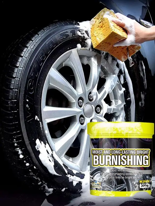 

Tire Shine Coating Tyre Gloss Hydrophobic Sealant Wax Maintenance Long Cleaner Lasting Tire Agent Refurbishing Waterless Wax