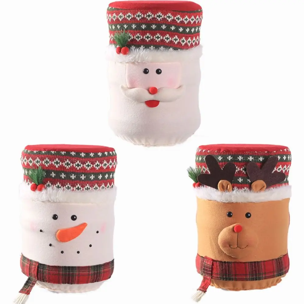 High Stretchy Water Dispenser Bucket Cover Cartoon Christmas Decoration Water Bottle Cap Dustproof Water Jug Sleeve