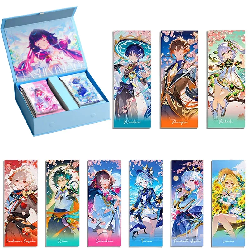 Genuine Arrival Genshin Impact Premium Craft Collection Cards Opera Phantom Oil Painting Embossed Game Card Blind Box Toy Gift