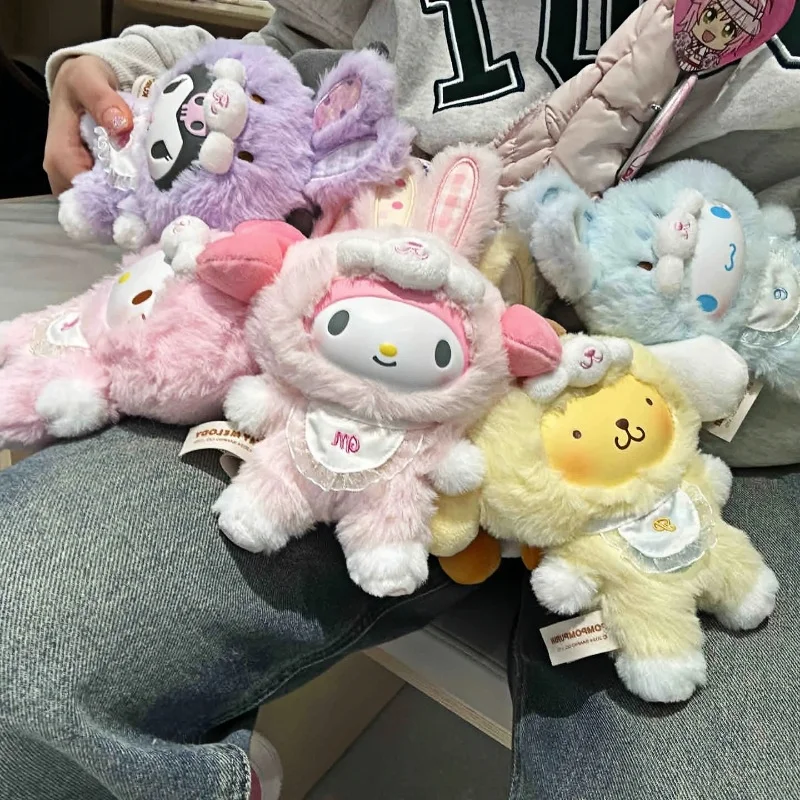 

Original Sanrio Characters Elf Bunny Baby Series Vinyl Plush Blind Box Kawaii Fluffy Pendant Mystery Box Surprise Birthday Gift