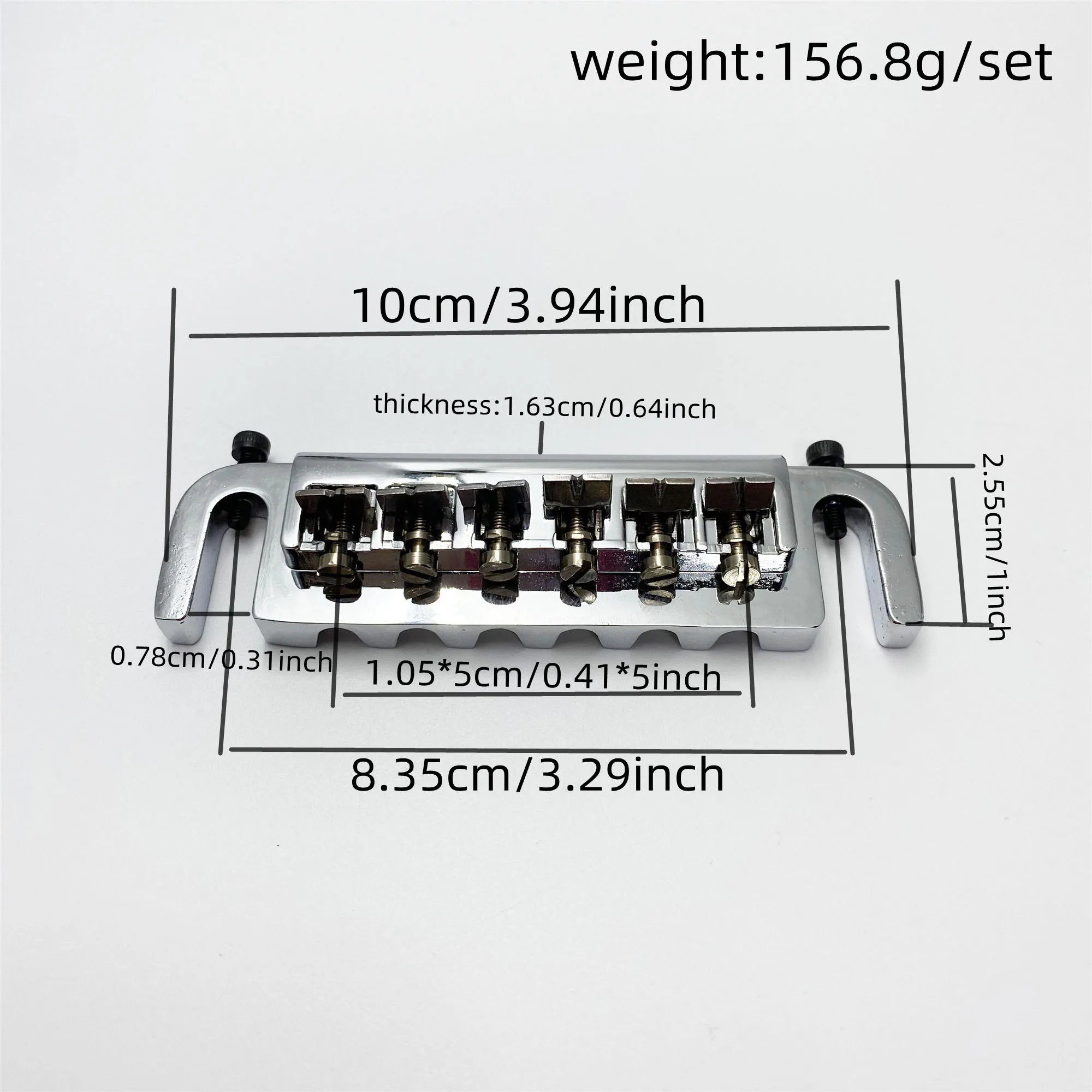 LP Electric Guitar Bridge Integrated LP Guitar String Bridge Electric Guitar Drawstring Plate - view 6