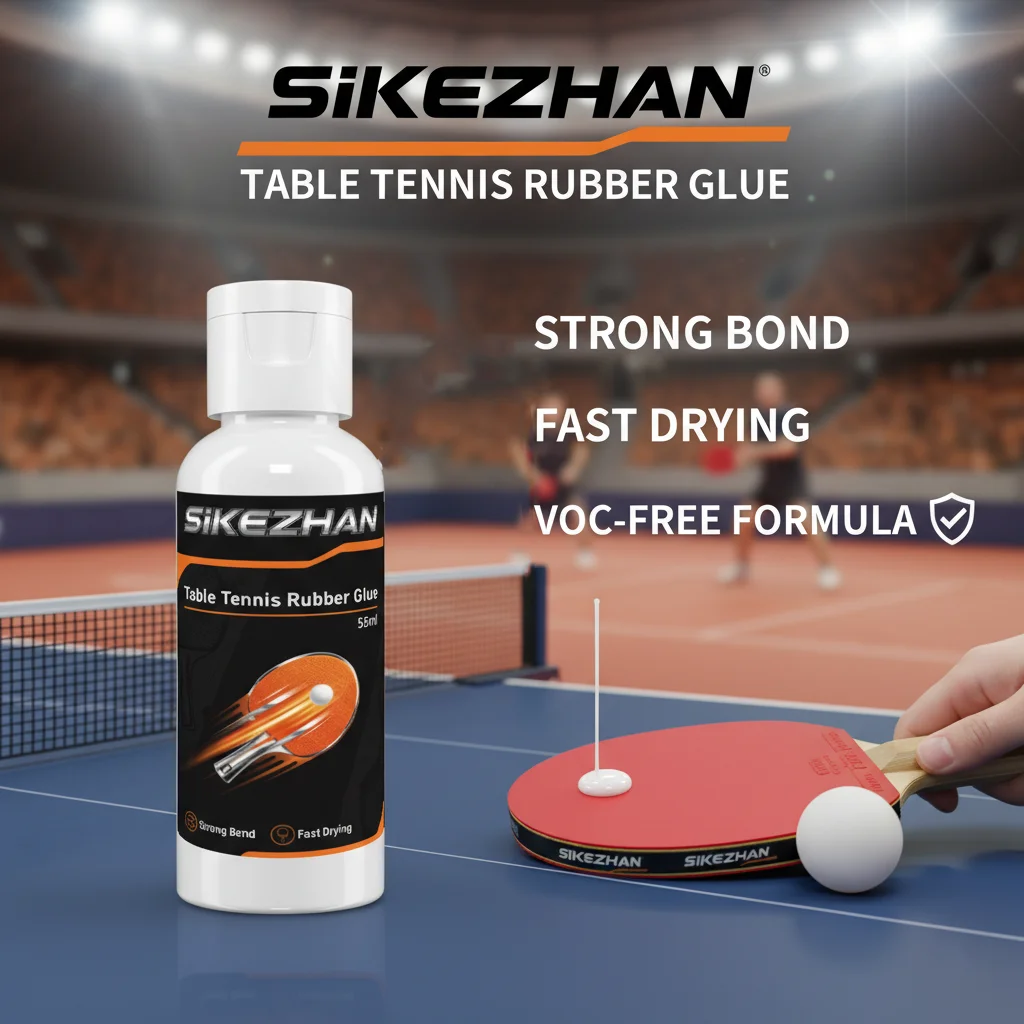 

Table Tennis Inorganic Glue,VOC‑Free Rubber Adhesive for Paddle Blade & SpongeStrong Bond, Quick Dry,Easy Peel,3 Sponges Gift